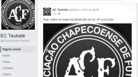 Times de Taubaté prestam solidariedade à Chapecoense