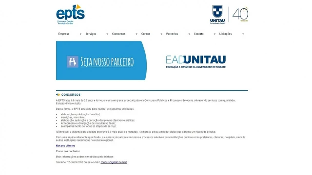 Inscrições para processo seletivo da EPTS terminam nesta quarta-feira