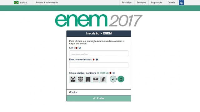 Inscrições para o Enem 2017 já estão abertas
