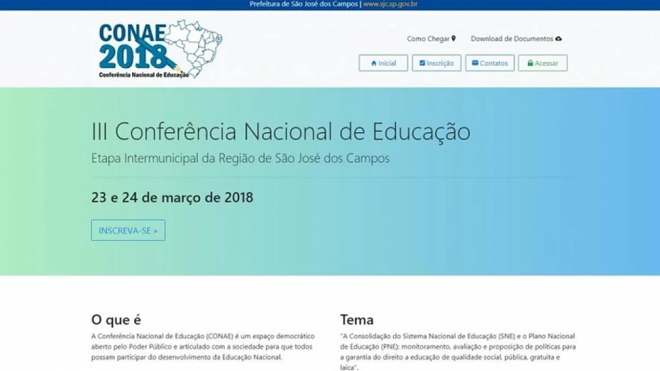Secretaria de Educação convida população para Conae Secretaria de Educação convida população para Conae