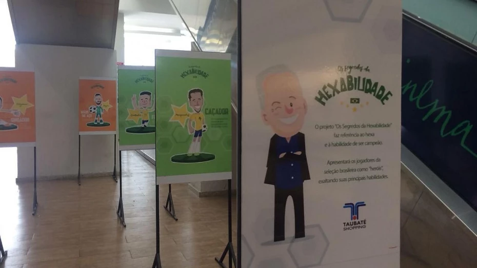 Taubaté Shopping recebe exposições sobre o futebol Taubaté Shopping recebe exposições sobre o futebol