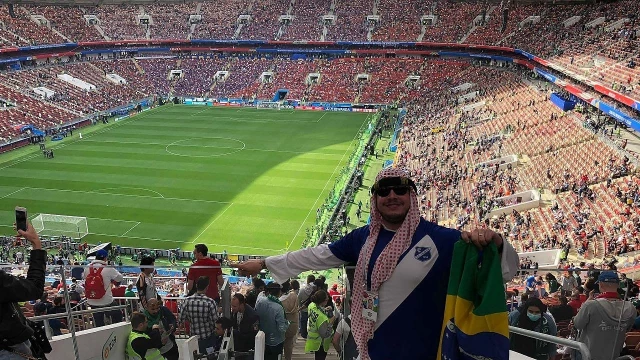 Fotos de taubateanos na Copa do Mundo fazem sucesso na internet