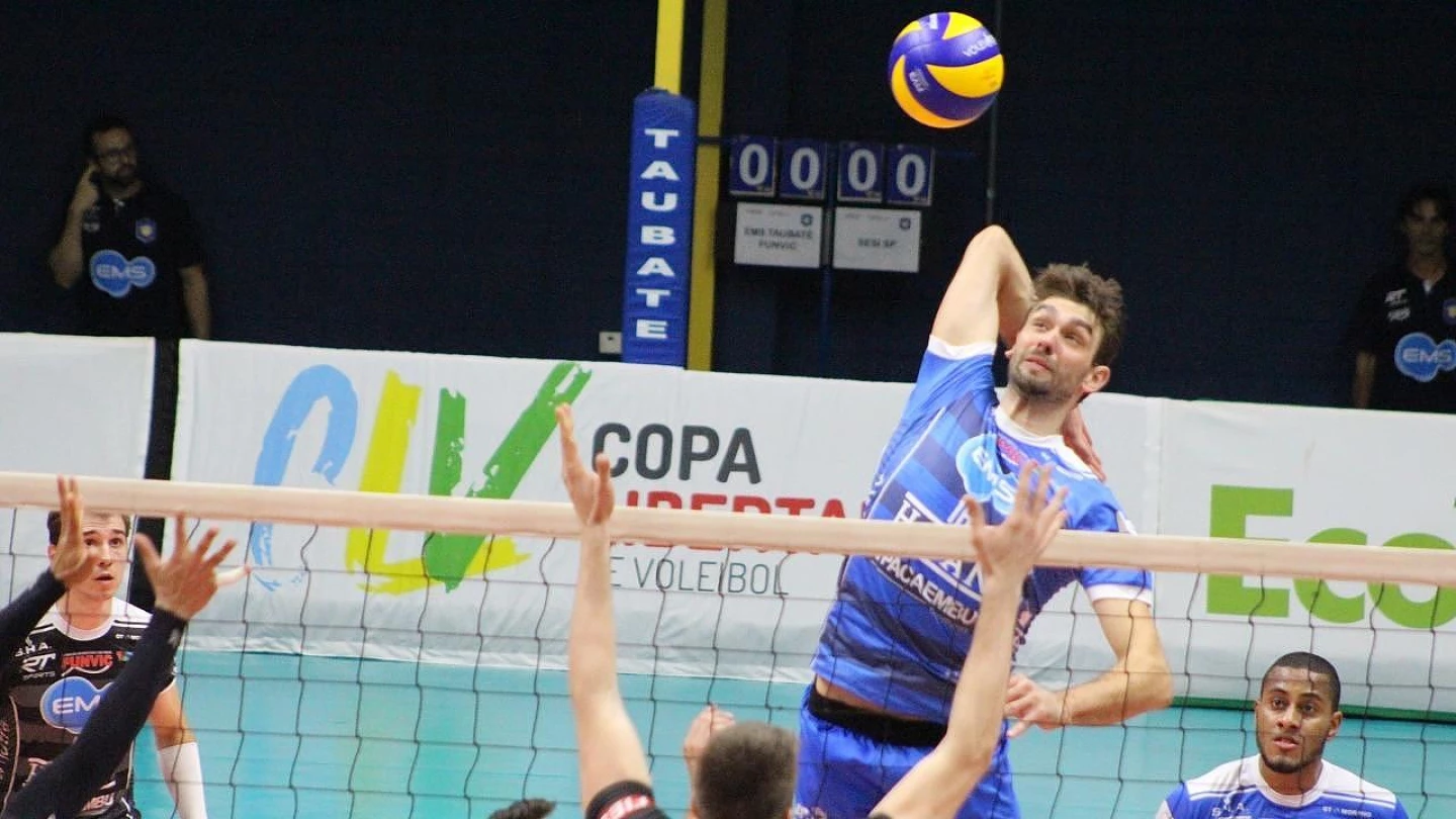 Vôlei Taubaté é superado pelo Sesi em partida na última quarta-feira