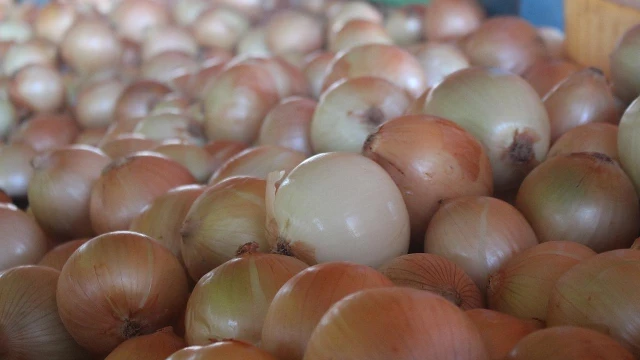 Cebola puxa alta da cesta básica no mês de dezembro