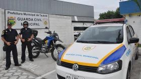 Guardas Civis de Taubaté participam de treinamento com motos