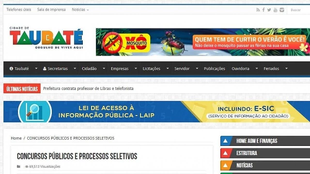 Prefeitura de Taubaté oferece vaga para professor de Libras e telefonista