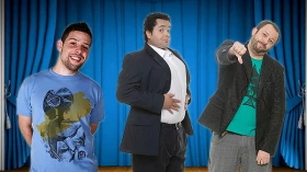 Trio apresenta stand up nesta quinta