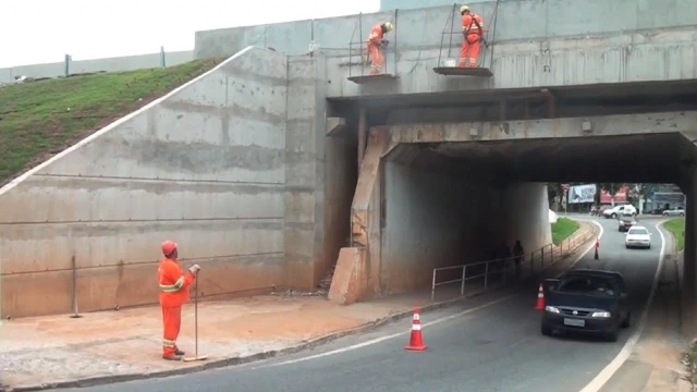 Túnel é interditado para obras noturnas 