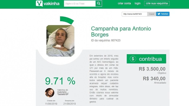 Filhas utilizam internet em busca por auxílio para tratamento do pai