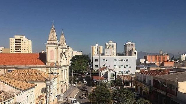 Quinta-feira de sol e baixos índices de umidade relativa do ar em Taubaté