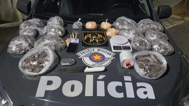 Jovem é preso com mais de 6 kg de drogas em Taubaté