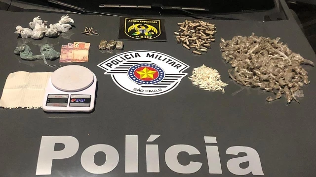 Baep apreende mais de 600 porções de drogas em Taubaté