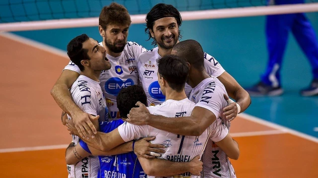 Vôlei Taubaté derrota Cruzeiro-MG em Minas Gerais e assume a ponta da Superliga