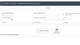 Cadastramento do “Kit Alimentação” enfrenta instabilidade em Taubaté