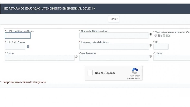 Cadastramento do “Kit Alimentação” enfrenta instabilidade em Taubaté