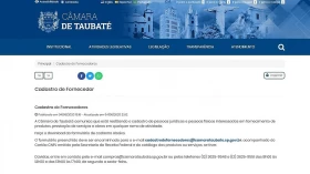 Câmara de Taubaté abre cadastro para empresas se tornarem fornecedoras