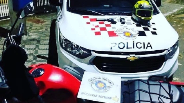 Motocicleta é recuperada após ser roubada em Taubaté