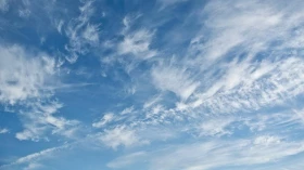 Dia tem céu claro e poucas nuvens em Taubaté