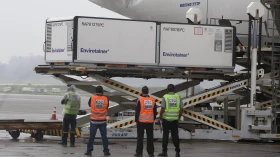 Primeiro lote da CoronaVac com 120 mil doses chega ao Brasil