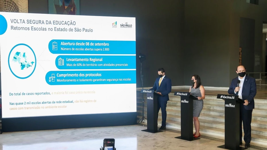 Aulas presenciais no estado de SP serão mantidas em 2021 Aulas presenciais no estado de SP serão mantidas em 2021