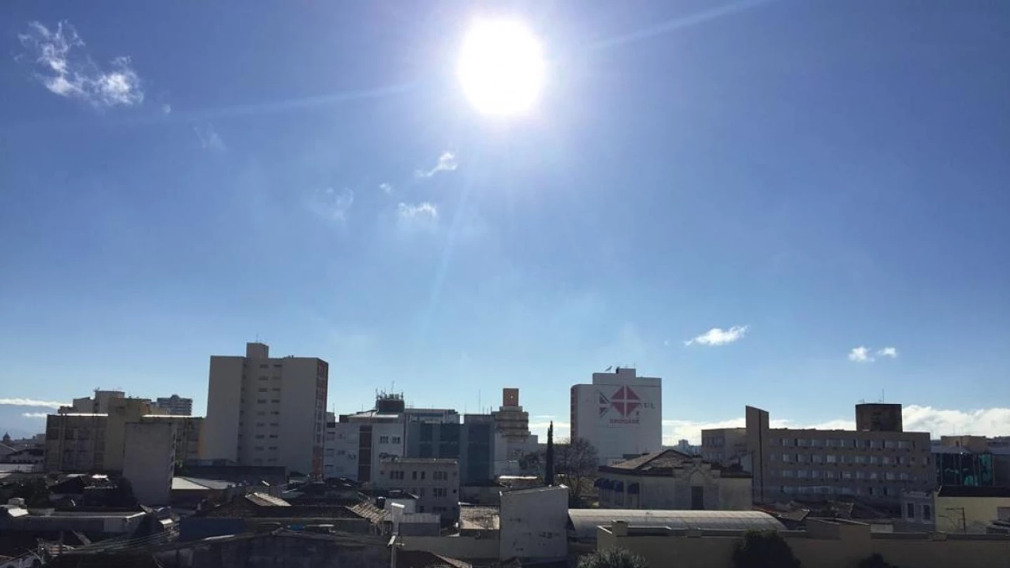 Temperaturas elevadas nesta quarta-feira na RMVale