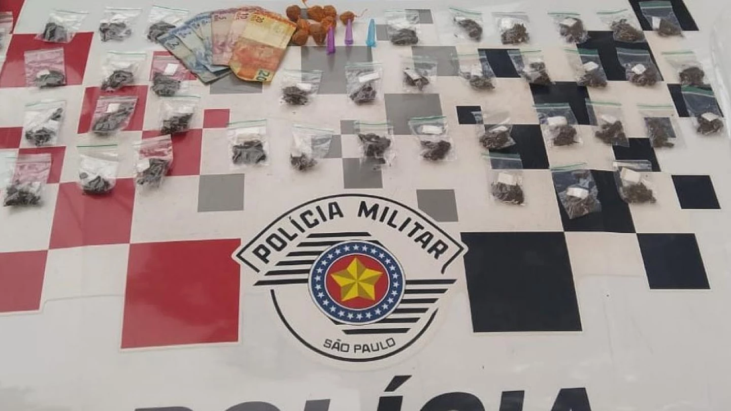 Homem é preso por tráfico de drogas no bairro Barranco, em Taubaté
