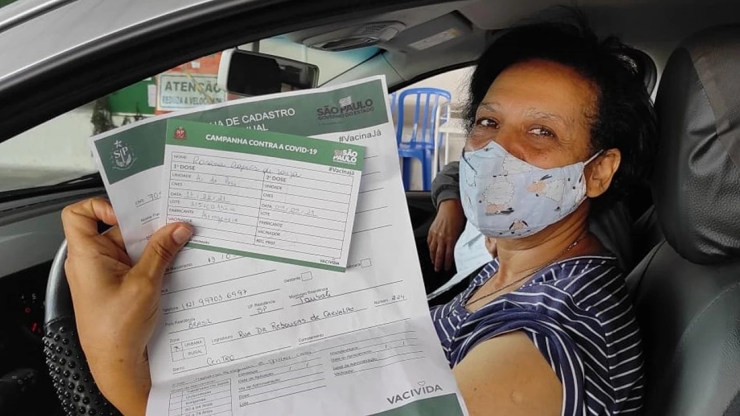 Vacina contra Covid-19 chega a pessoas de 45 anos em Taubaté