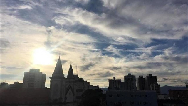 Céu fica mais nublado em Taubaté e região nos próximos dias