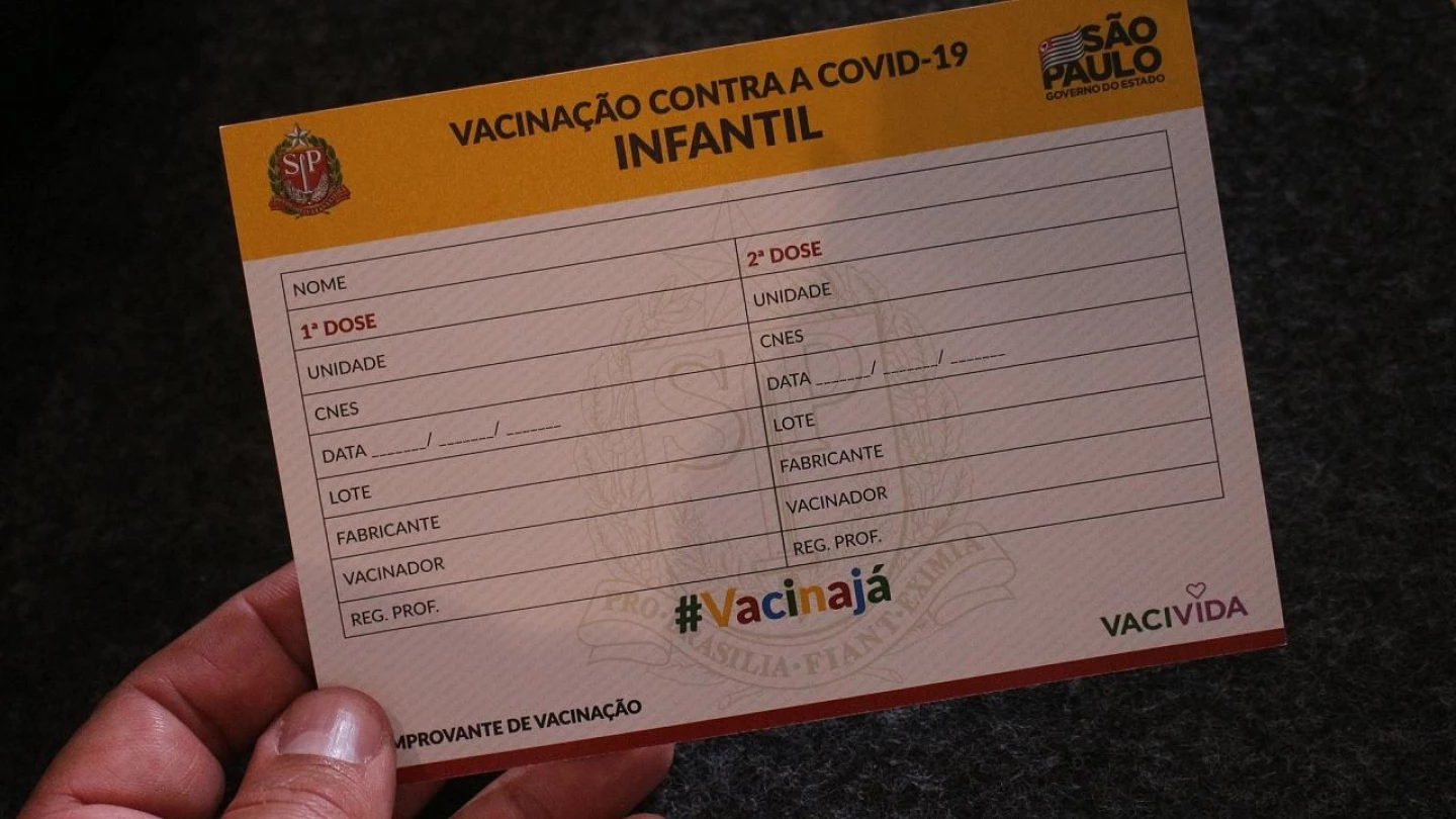 Governo de SP apresenta plano para vacinar todas as crianças em 3 semanas