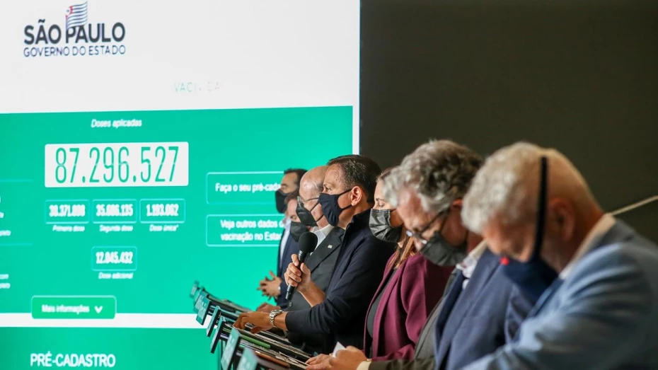 Governador de São Paulo recomenda ocupação menor em eventos Governador de São Paulo recomenda ocupação menor em eventos