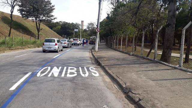 Taubaté inaugura a primeira faixa preferencial de ônibus