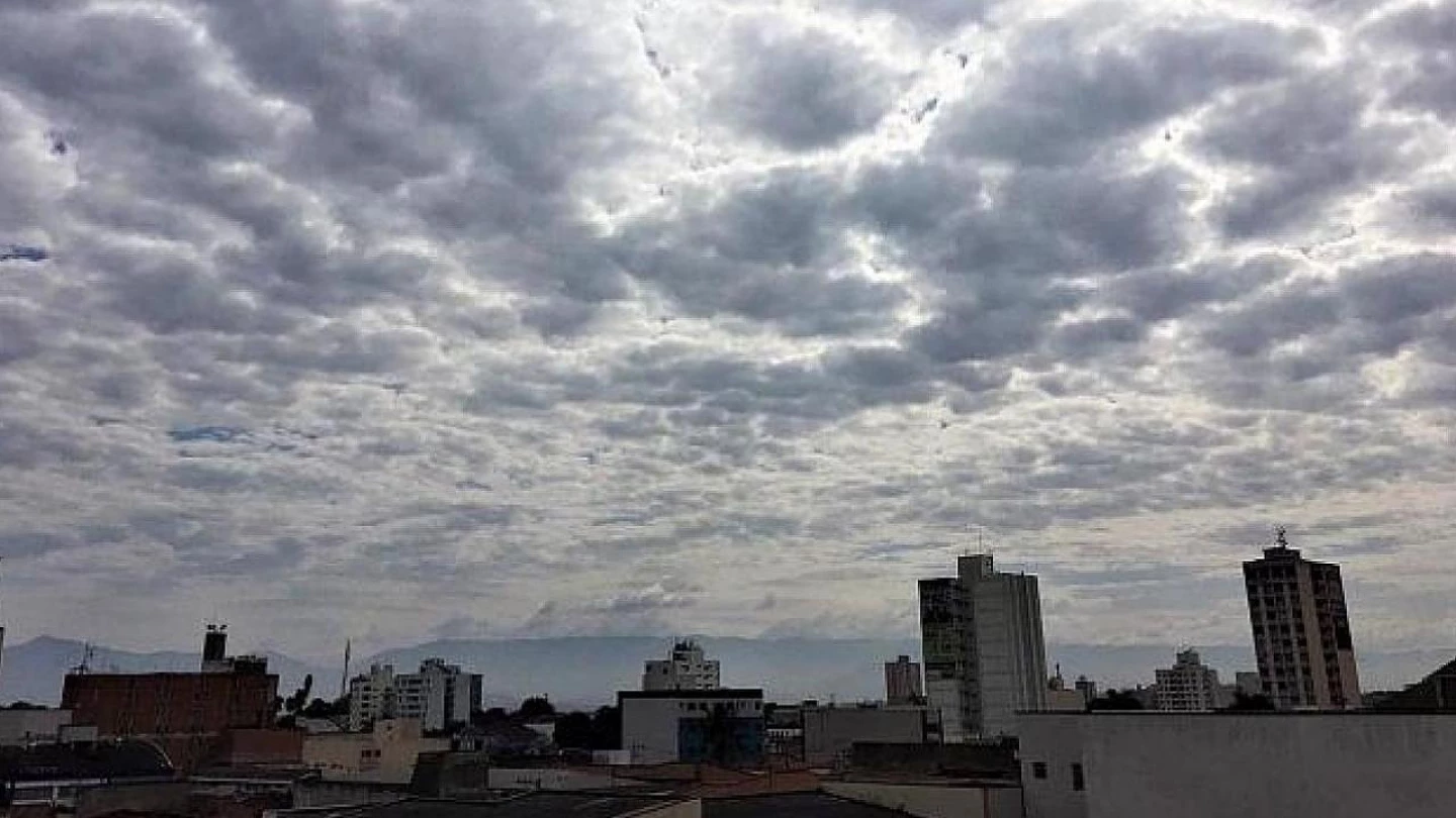 Fim de semana no Vale terá céu encoberto e temperaturas amenas