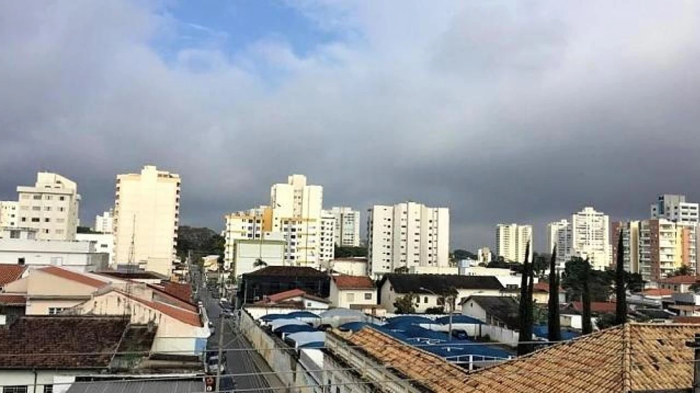 Nuvens seguem predominando em Taubaté e região
