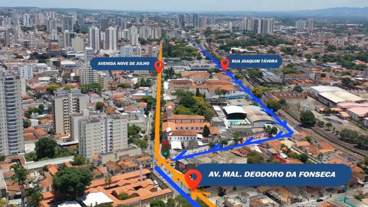 Alteração de sentido da Av. Nove de Julho, em Taubaté, ganha data