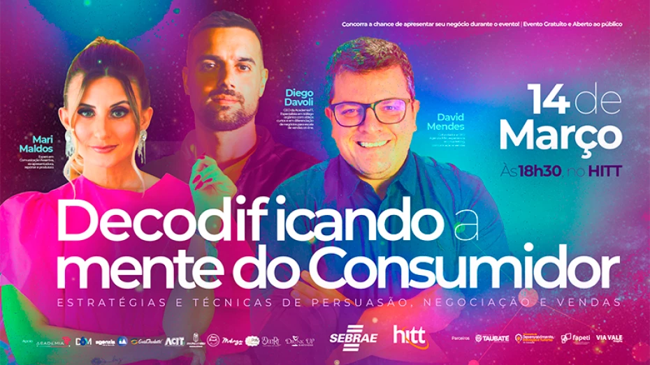 HITT e Sebrae realizam evento gratuito sobre técnicas de persuasão, negociação e vendas