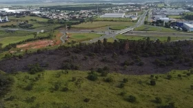 Defesa Civil de Taubaté combate queimada em 4 hectares no Distrito Industrial
