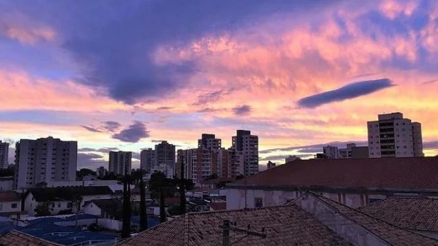 Tempo instável contribui para queda de 10°C em Taubaté e região