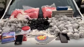 Homem é preso com 10 kg de drogas em Taubaté