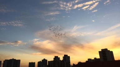 Sábado é quente e com algumas nuvens em Taubaté