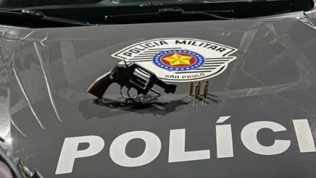 Homem é preso por posse ilegal de arma de fogo e ameaça em Taubaté