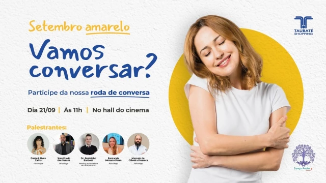 Setembro Amarelo: Taubaté Shopping promove ações em prol da saúde física e mental