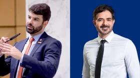 Eleições 2024: Candidatos Ortiz Júnior (Republicanos) e Sérgio Victor (Novo) se enfrentam em segundo turno 