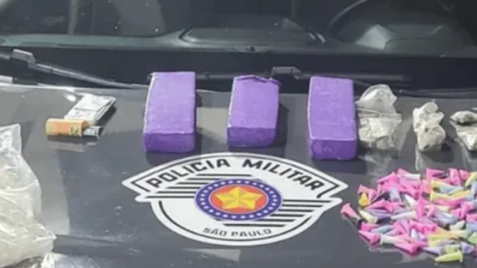 Homem é preso com mais de 2,5 kg de drogas em Taubaté