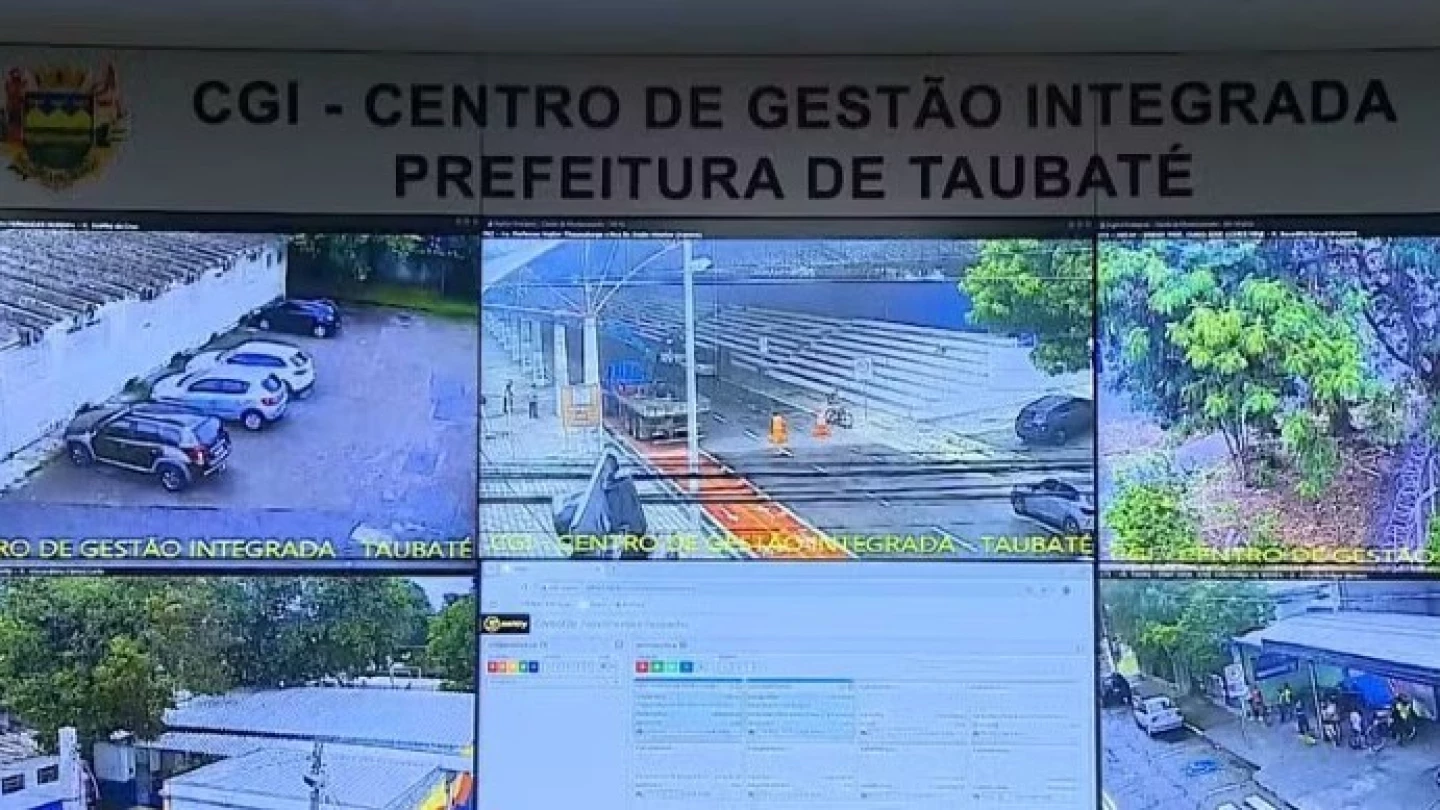 Prefeitura de Taubaté quer usar câmeras particulares para monitoramento da cidade