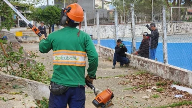 Taubaté: Prefeitura reforça ações de zeladoria em praça do Jardim Gurilândia