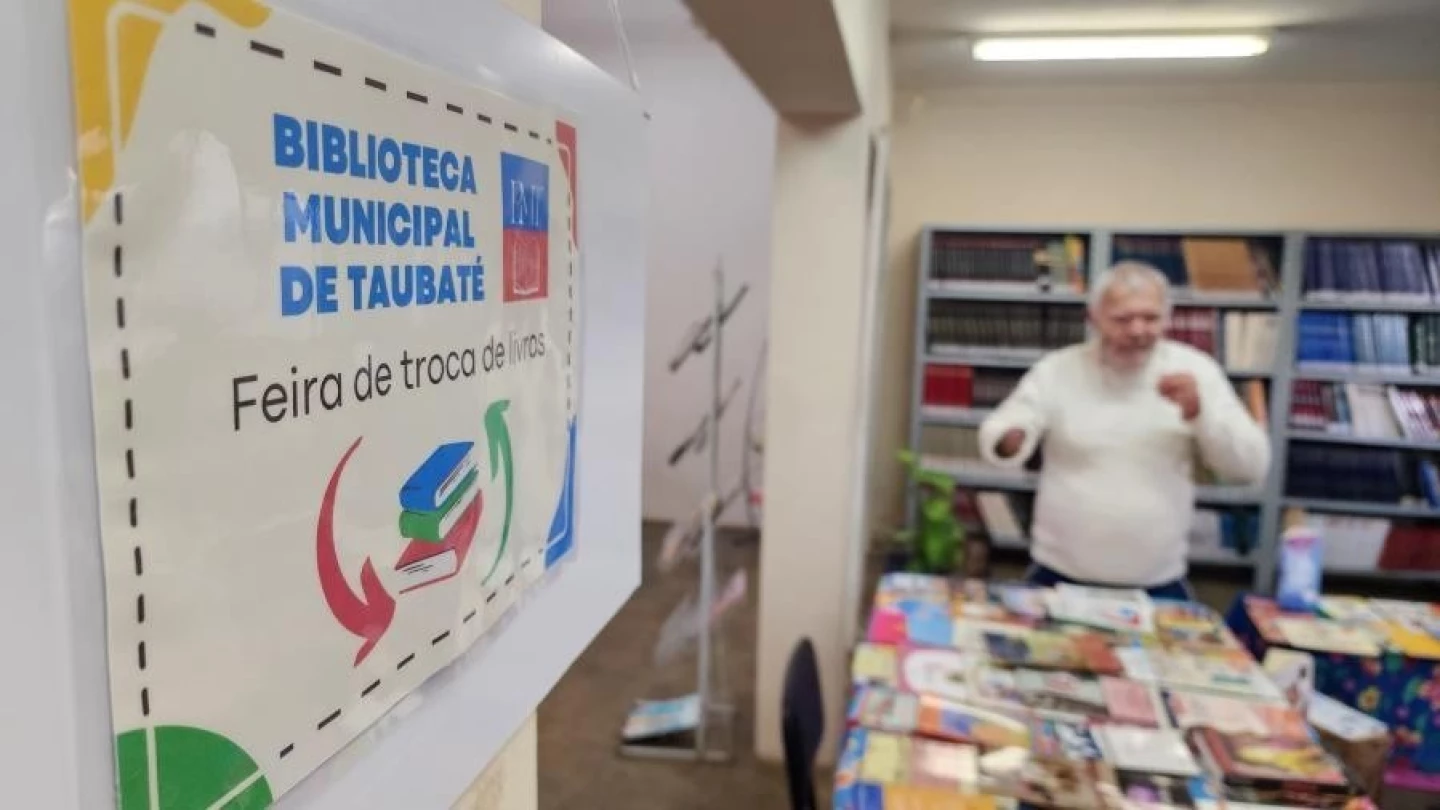 Biblioteca Municipal de Taubaté promove nova edição da Feira de Troca de Livros nesta sexta (25)