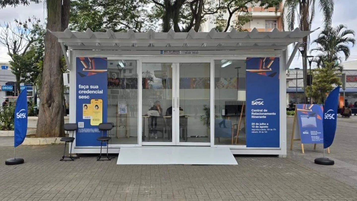 Sesc instala container com Central de Relacionamento itinerante para atendimento na Dom Epaminondas