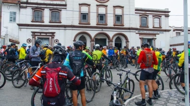 Fundo Social destina mais de 120 quilos de alimentos arrecadados em Passeio Ciclístico