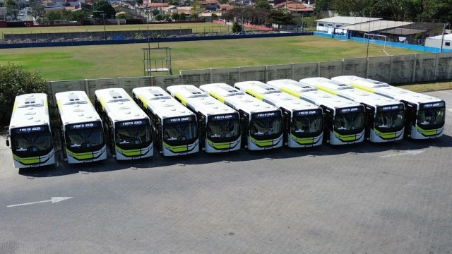 Transporte coletivo de Taubaté recebe 10 novos ônibus para modernização da frota
