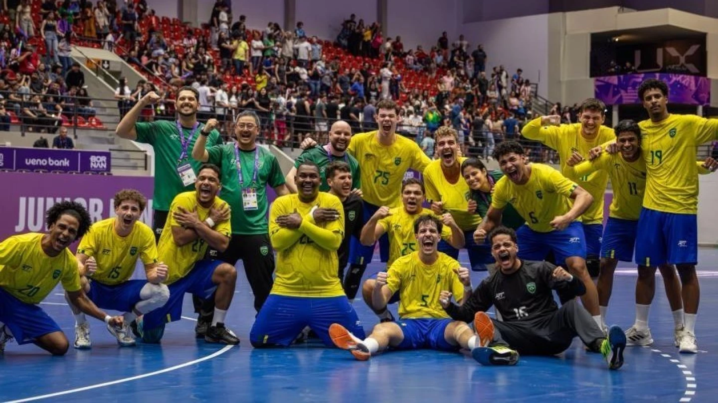 Representantes de Taubaté conquistam ouro no Pan Júnior com a Seleção Brasileira de handebol